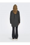 ONLY IMMA L/S OVS CHECK SHACKET XT PNT DARK GREY 15328167