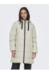 ONLY CLAIR PUFFER HOOD COAT OTW CC PUMICE STONE 15323232