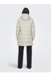 ONLY CLAIR PUFFER HOOD COAT OTW CC PUMICE STONE 15323232