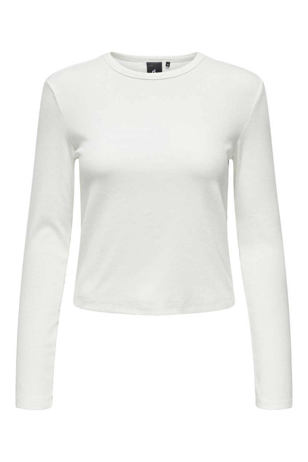 ONLY VIOL LIFE LS RIB T-SHIRT XT WVN WHITE 15330747