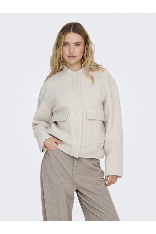 ONLY SANNE BOUCLE BOMBER OTW ΜΟΟΝΒΕΑΜ 15335196
