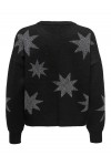 ONLY ROSIE LS O-NECK GLITTER KNT BLACK 15328250