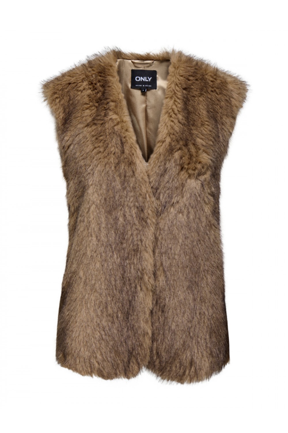 ONLY DAWN LIFE FAUX FUR WAISTCOAT OTW TANNIN 15354308