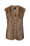 ONLY DAWN LIFE FAUX FUR WAISTCOAT OTW TANNIN 15354308