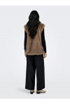 ONLY DAWN LIFE FAUX FUR WAISTCOAT OTW TANNIN 15354308
