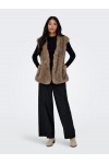 ONLY DAWN LIFE FAUX FUR WAISTCOAT OTW TANNIN 15354308