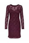 ONLY BLAISE L/S O-NECK DRESS JRS RED WINE 15356156
