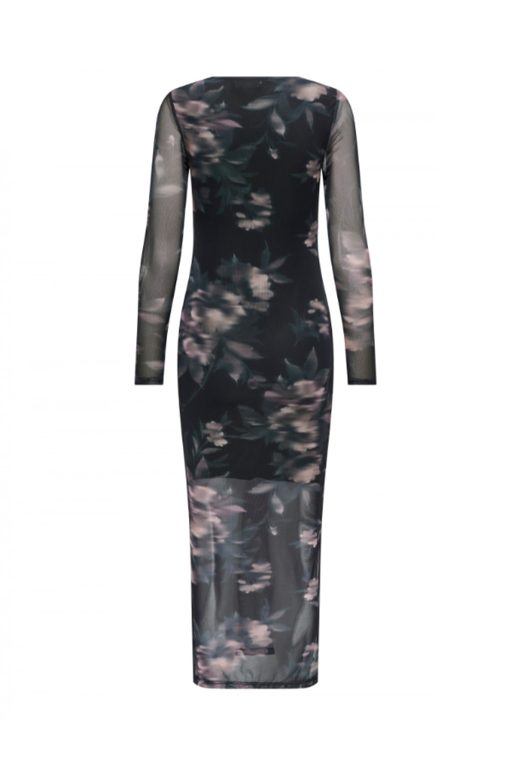 ONLY KAYA LIFE LS MIDI MESH DRESS WVN BLACK 15357315