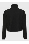  ONLY AMA LIFE LS RIB ROLLNECK CC KNT BLACK 15350404