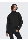  ONLY AMA LIFE LS RIB ROLLNECK CC KNT BLACK 15350404