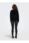 ONLY FANCY L/S HOOD STRING SWT BLACK 15303838