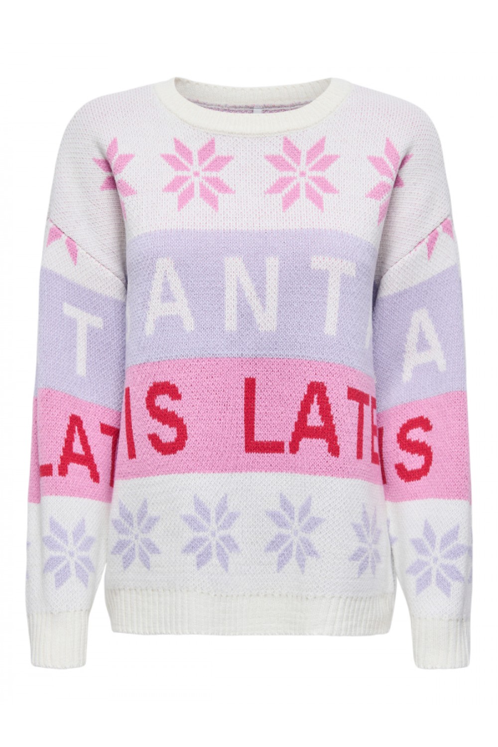 ONLY XMAS HOHO LS PULLOVER KNT CLOUD DANCER 15354974