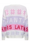 ONLY XMAS HOHO LS PULLOVER KNT CLOUD DANCER 15354974