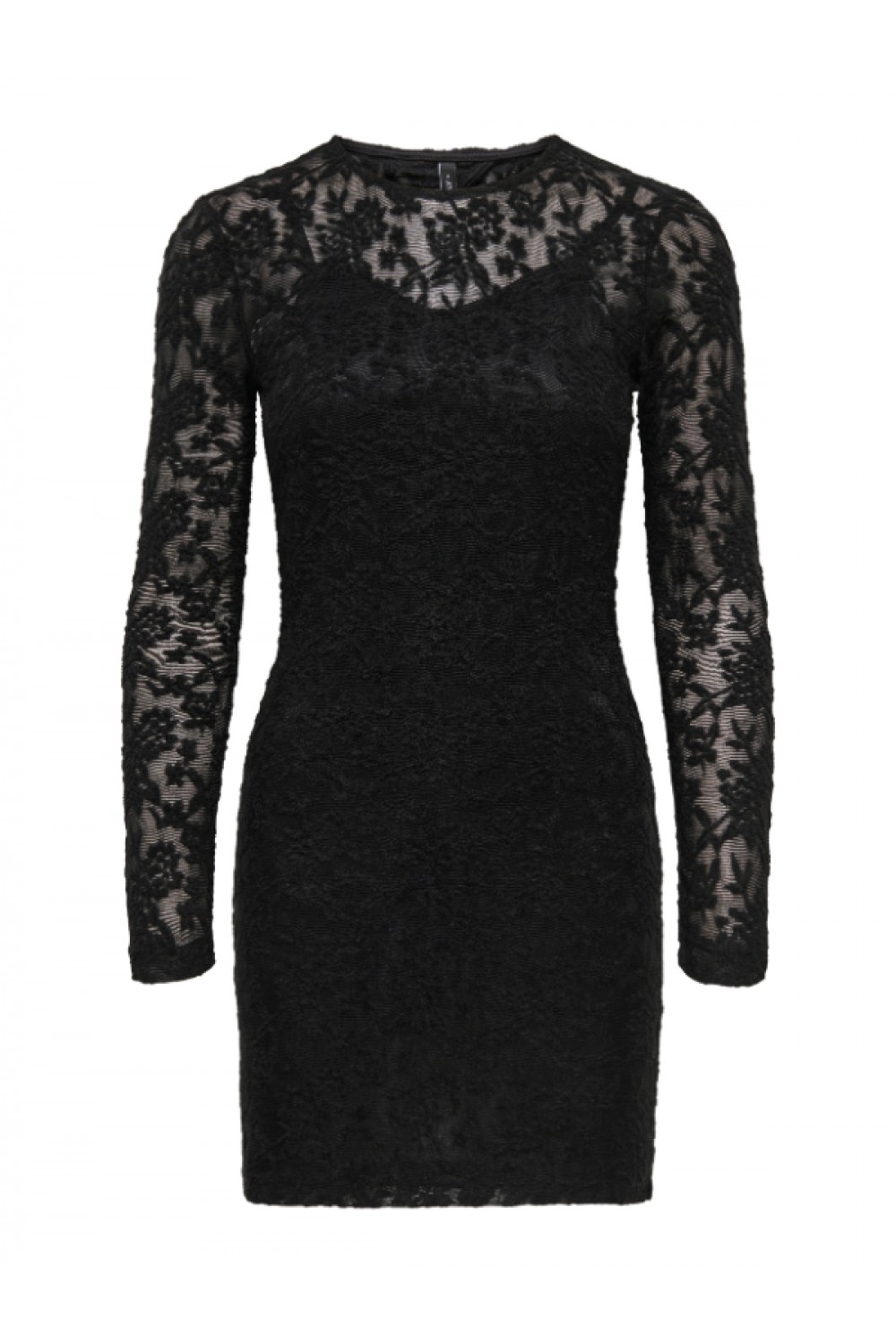 ONLY BLAISE L/S O-NECK DRESS JRS BLACK 15356156