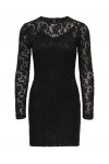 ONLY BLAISE L/S O-NECK DRESS JRS BLACK 15356156