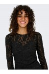 ONLY BLAISE L/S O-NECK DRESS JRS BLACK 15356156