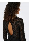 ONLY BLAISE L/S O-NECK DRESS JRS BLACK 15356156