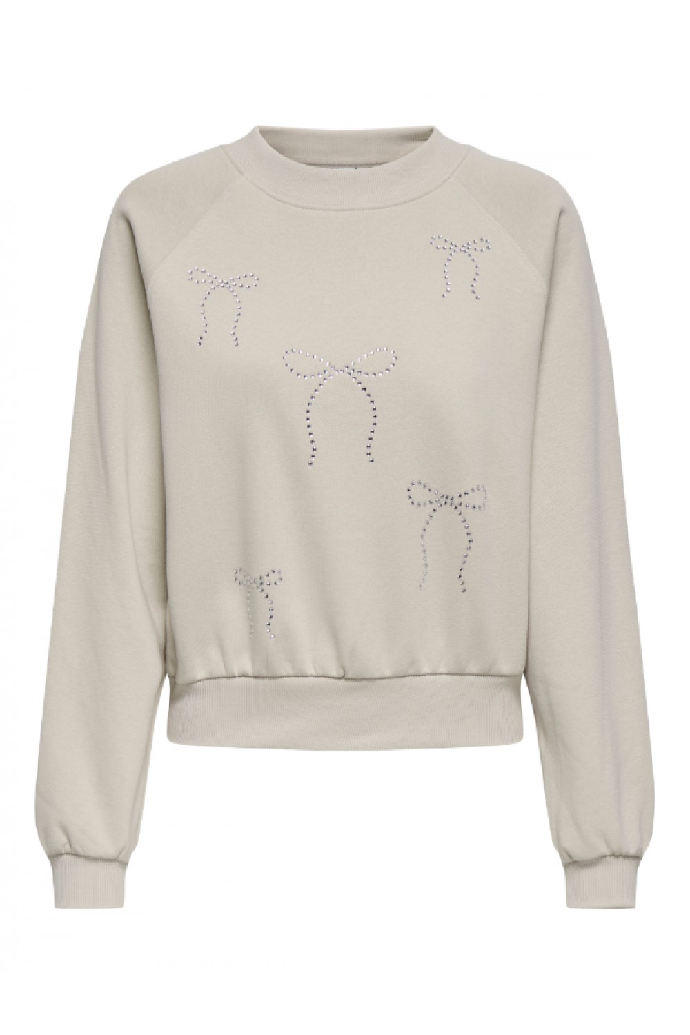 ONLY DAWN CAMA L/S RHINESTONE O-NECK SWT PUMICE STONE 15309055