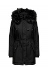 ONLY IRIS FUR WINTER PARKA LIFE CC OTW BLACK 15304625
