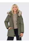 ONLY IRIS FUR WINTER PARKA LIFE CC OTW STONE GREY 15304625