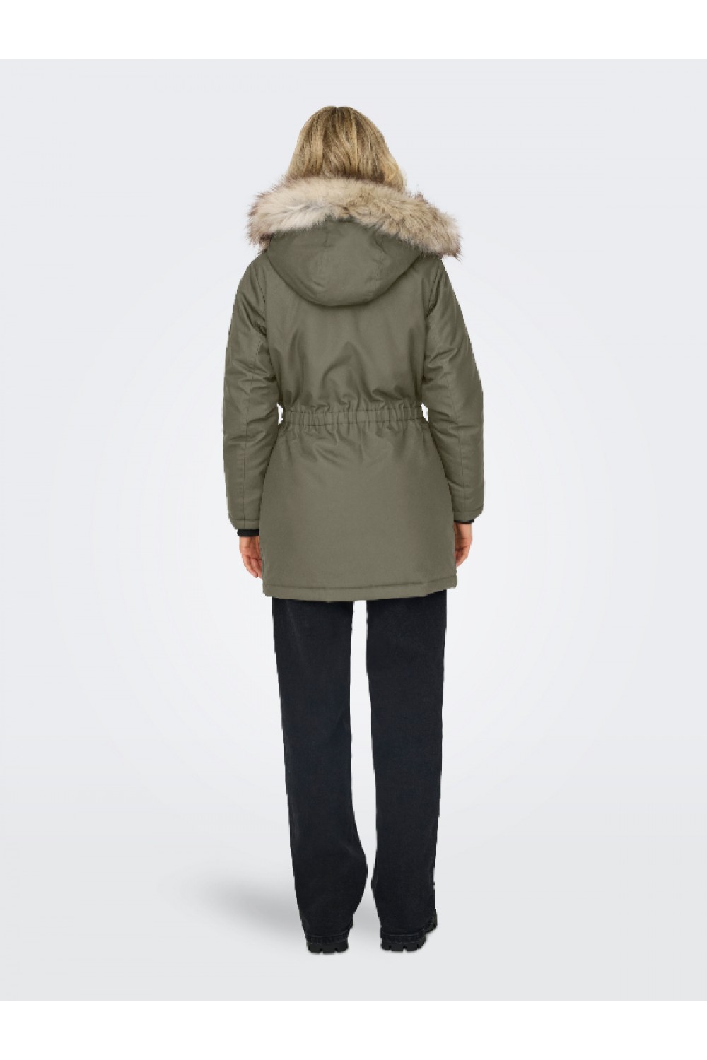ONLY IRIS FUR WINTER PARKA LIFE CC OTW STONE GREY 15304625