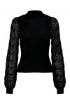ONLY ANNELINA LS HIGHNECK KNT BLACK 15353133