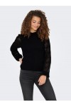 ONLY ANNELINA LS HIGHNECK KNT BLACK 15353133