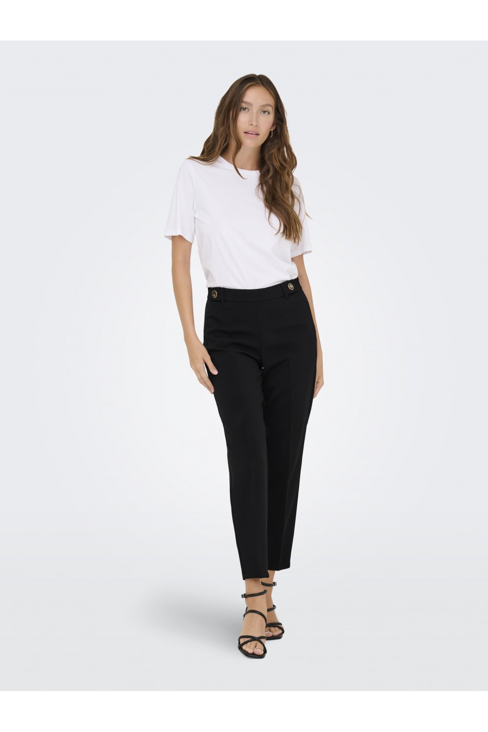 ONLY ASTRID LIFE HW ANK CIGARETTE PANT TLR BLACK 15355227