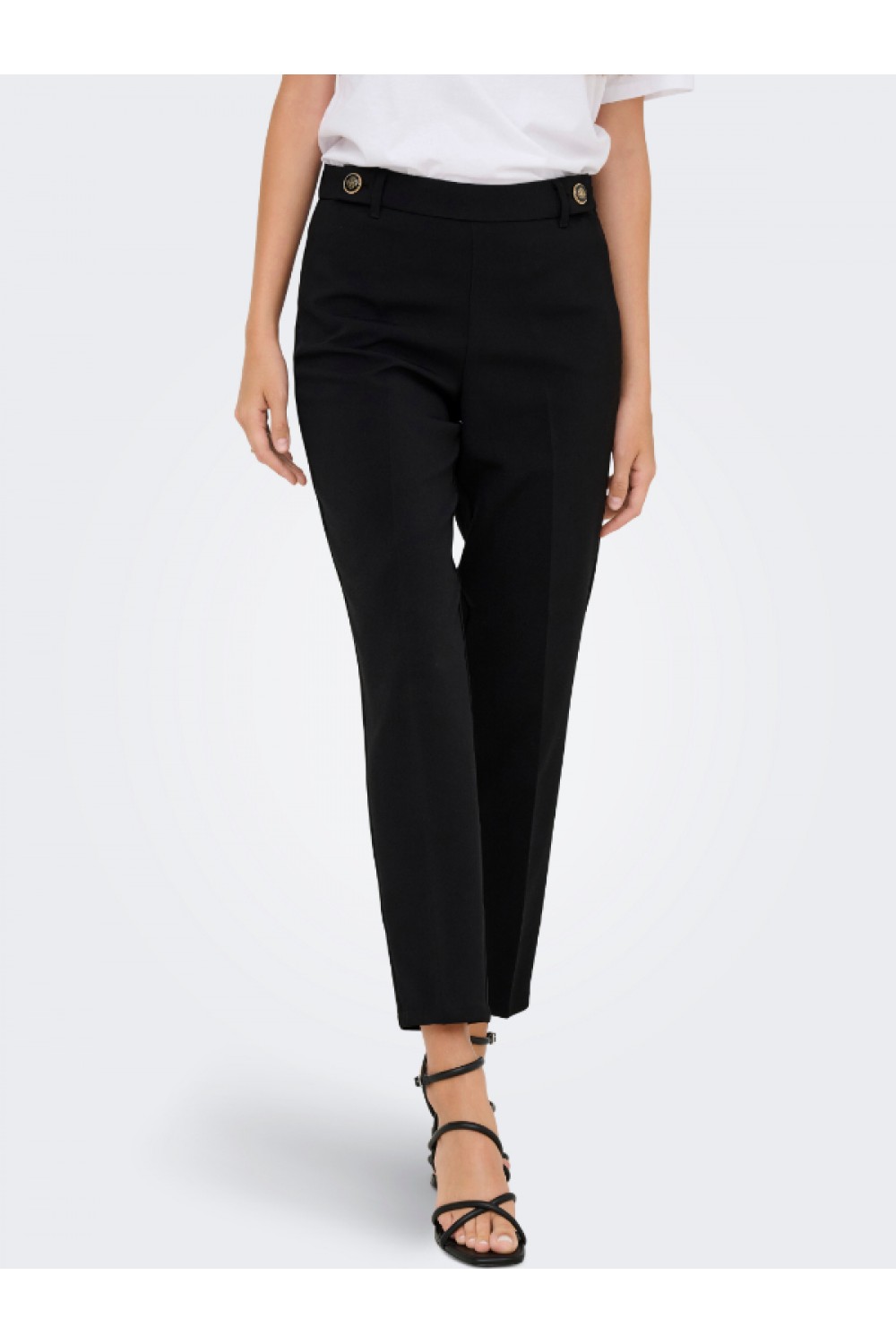ONLY ASTRID LIFE HW ANK CIGARETTE PANT TLR BLACK 15355227