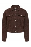 ONLY ANLIE-ANIMAL L/S JACKET CC PNT BROWN 15356125