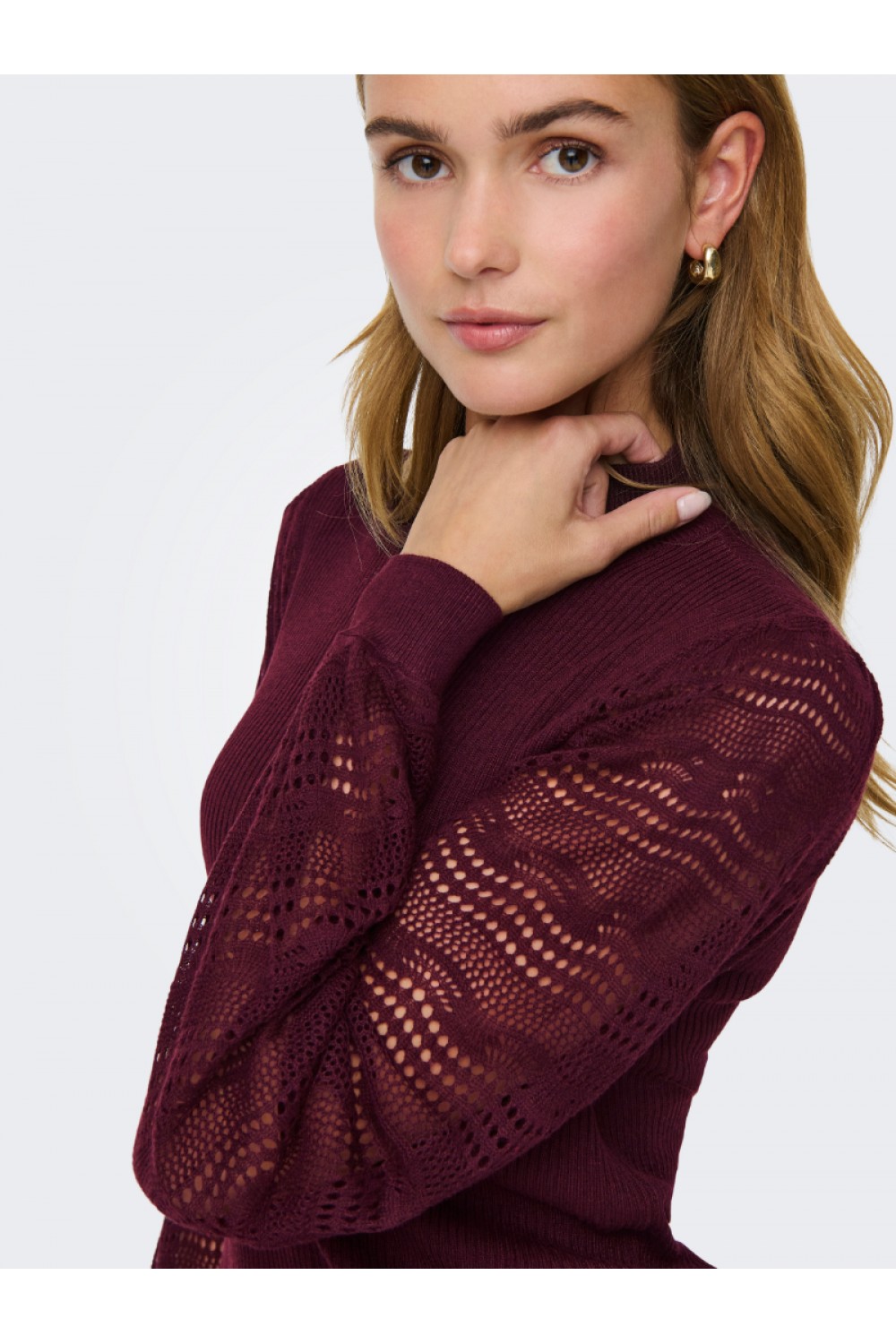 ONLY ANNELINA LS HIGHNECK KNT WINETASTING 15353133