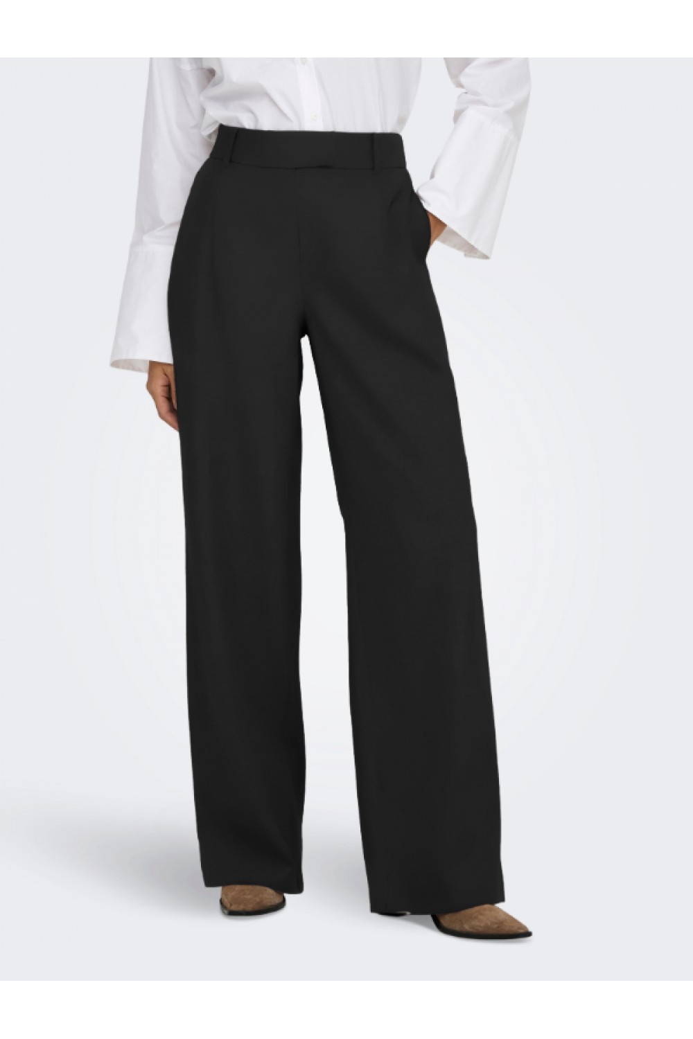 ONLY LINDA HW STR MEL PANTS TLR NOOS BLACK 15336761