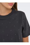 ONLY MONJA S/S STUDS TEE JRS PHANTOM 15340939