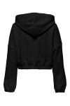 ONLY SCARLETT LIFE LS ZIP HOOD SWT NOOS BLACK 15346449