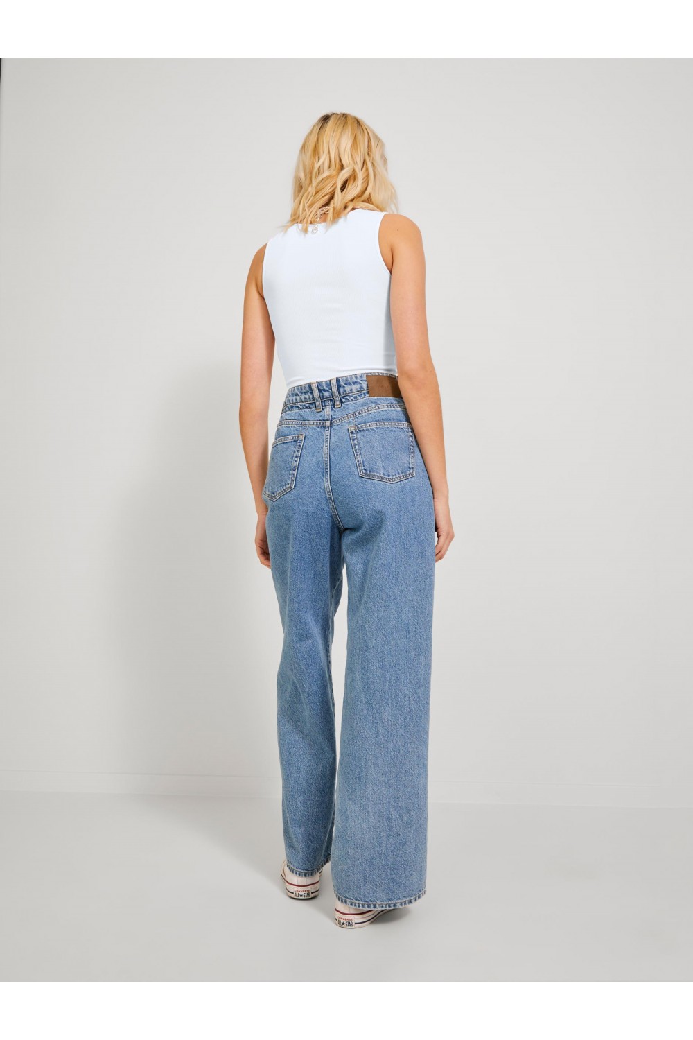 JJXX HANNAH STRETCH SL TOP BRIGHT WHITE 12233816