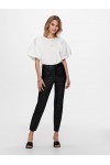 ONLY EMILY HW ST ANK FAUX LEATHER BLACK 15209293