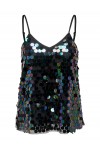 ONLY EMILI S/L SEQUINS TOP JRS BLACK 15279215