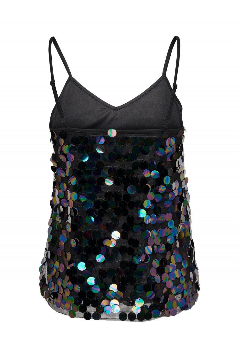 ONLY EMILI S/L SEQUINS TOP JRS BLACK 15279215