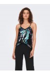 ONLY EMILI S/L SEQUINS TOP JRS BLACK 15279215