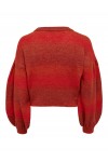 ONLΥ RAIN L/S SHORT PULLOVER CC KNT BURNT ORANGE 15259440