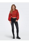 ONLΥ RAIN L/S SHORT PULLOVER CC KNT BURNT ORANGE 15259440