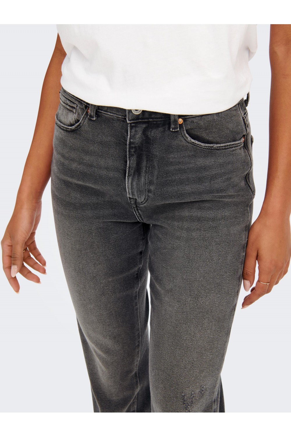 ONLY EMILY STRETCH ANK JEANS DARK GREY DENIM 15259634
