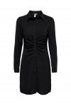 ONLY METTE WRINKLE DRESS BLACK 15274642