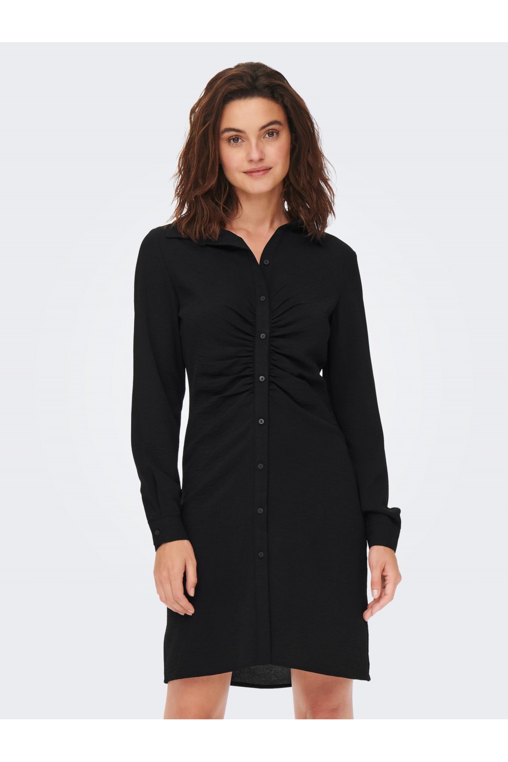 ONLY METTE WRINKLE DRESS BLACK 15274642