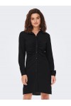 ONLY METTE WRINKLE DRESS BLACK 15274642