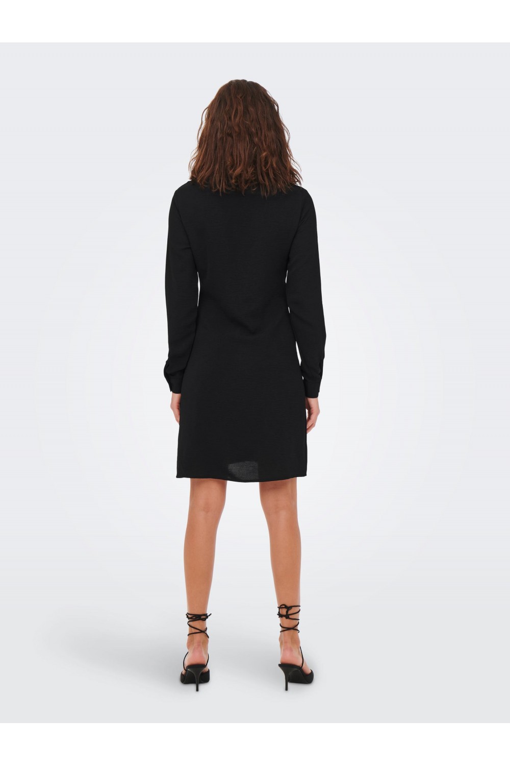 ONLY METTE WRINKLE DRESS BLACK 15274642