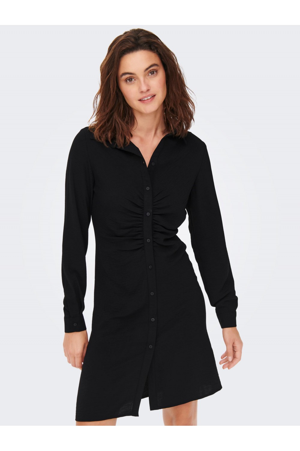 ONLY METTE WRINKLE DRESS BLACK 15274642