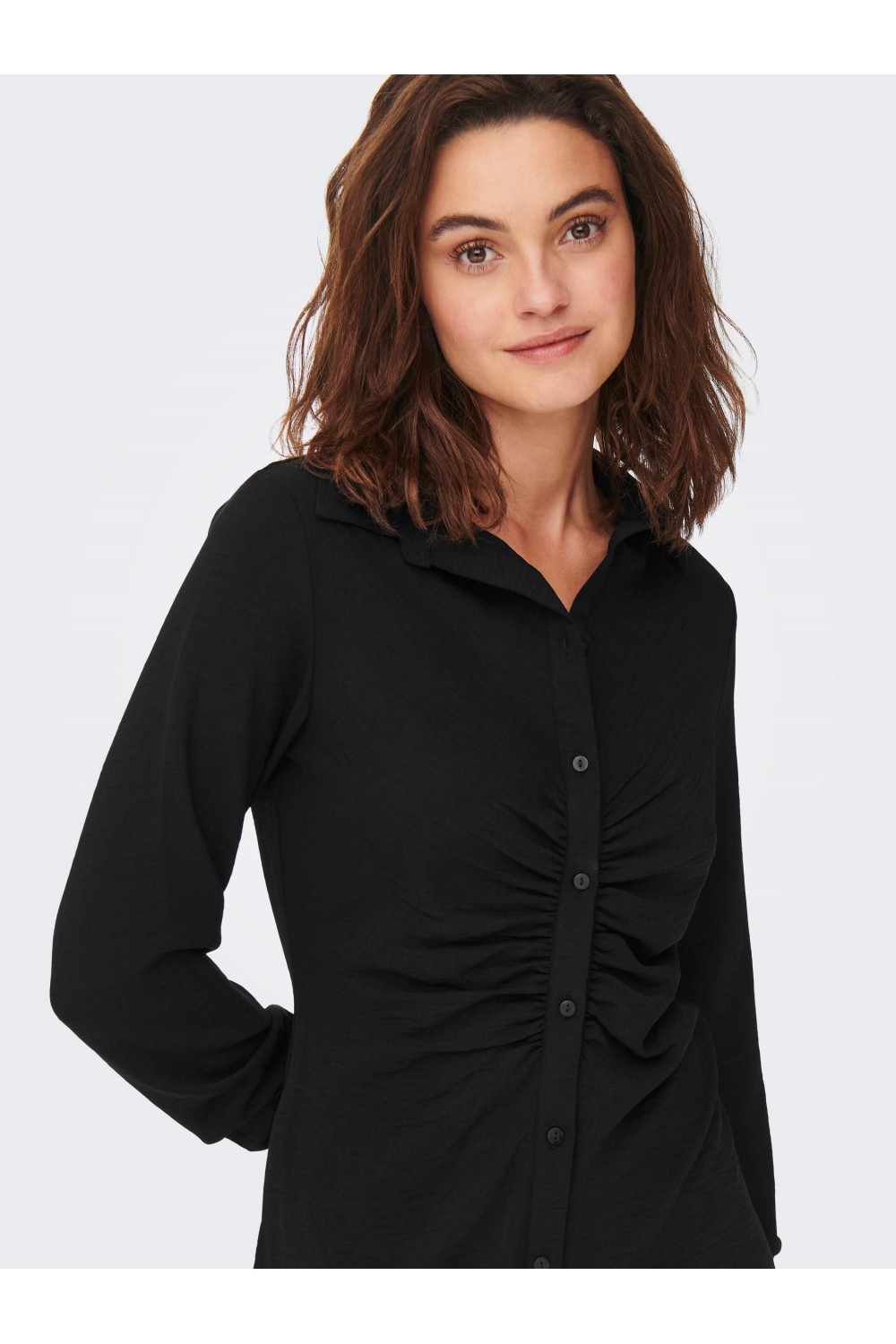 ONLY METTE WRINKLE DRESS BLACK 15274642