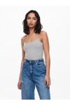 ONLY BECKIE SINGLET BODY  LIGHT GREY 15221336
