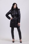 ONLY NEW SCARLETT QUILT BELTED COAT OTW BLACK 15295405